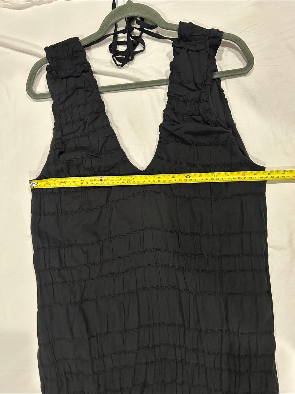 Free People Black Ruffled V-Neck Maxi Dress - Picture 6 of 9